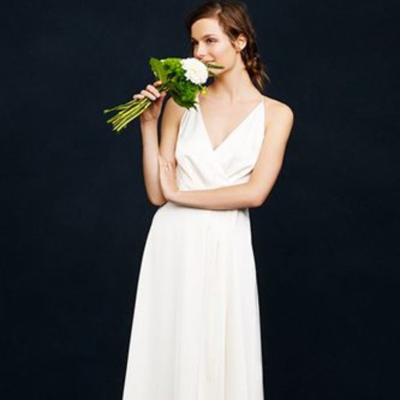 J. Crew Manuela Wedding Dress Size 12 NWT - Picture 1 of 13
